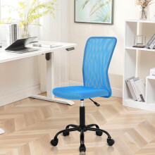 Chaise de bureau en maille avec soutien lombaire, hauteur réglable et