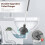 Ensemble ventouse et brosse WC avec support blanc 3