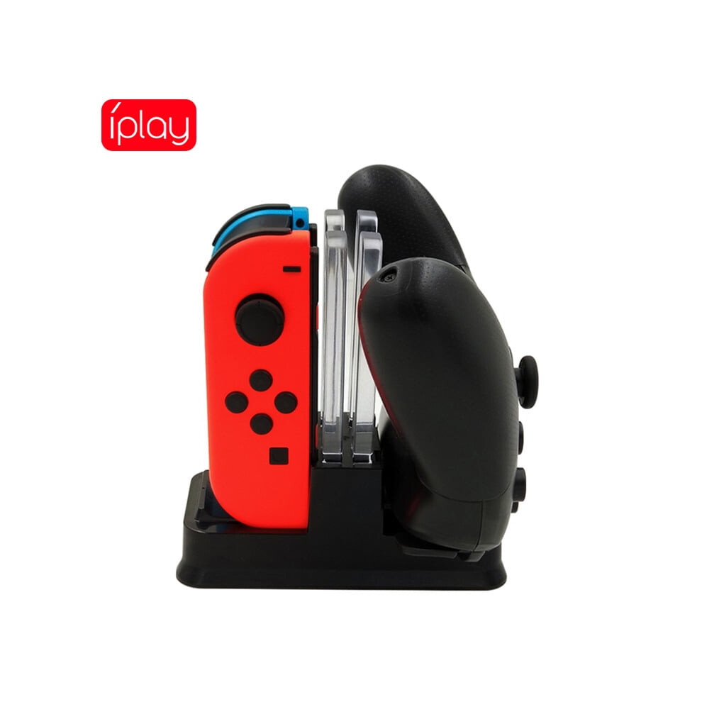 Iplay 6-Port Switch Charging Station: 4 Joy-Con + 2 Pro Controllers, Led Display, Compatible With Switch/Oled 9175034193477