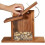 Wood Squirrel Feeder for Outside Winter, Compatible with Corn & Peanuts, Durable Box with Removable Front Panel (Style 2) 4