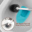 Ensemble ventouse et brosse WC avec support blanc 4