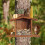 Wood Squirrel Feeder for Outside Winter, Compatible with Corn & Peanuts, Durable Box with Removable Front Panel (Style 2) 7