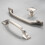 Brushed Nickel Cabinet Knobs, 10-Pack, 1-1/4" Square Single-Hole Pulls for Kitchen, Bedroom, Bathroom – Compatible with Standard Cabinets 3
