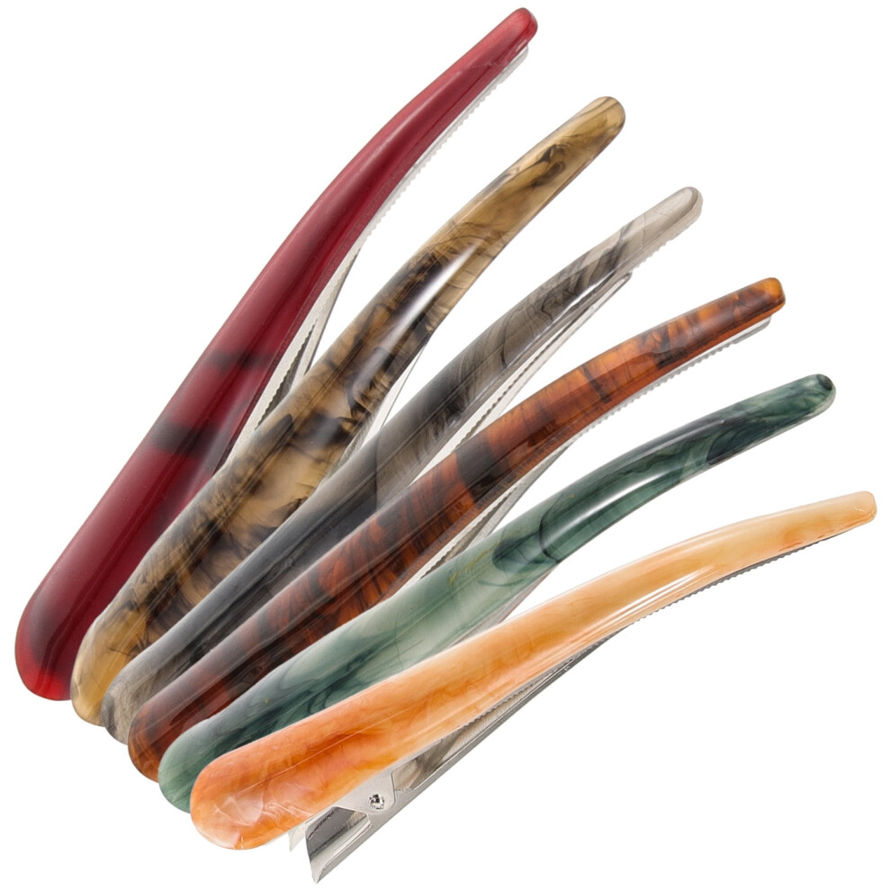 Hair Clips Assorted Colors Metal Clip 12pcs