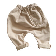Infant Baby Pants Mid Waist Solid Color Strip Print Thin Pants Casual Newborn Baby Summer Pants