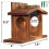 Wood Squirrel Feeder for Outside Winter, Compatible with Corn & Peanuts, Durable Box with Removable Front Panel (Style 2) 2