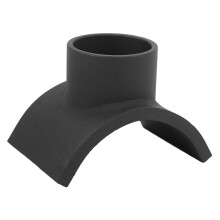 Adaptador de soporte para eje de elevación, 4 pulgadas, 20 toneladas, negro