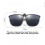Conjunto de 3 lentes de plástico para óculos de sol com encaixe, modelo retangular e flip-up. 5