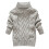 Kinder Jungen Mädchen Rollkragenpullover Grobstrickpullover Zopfmuster Pullover Oberteile Herbst Winter Warm Uni Farbe Langarm Stehkragen 1