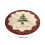 Tapis de Noël rond 80x80cm en polyester antidérapant 3