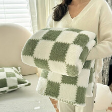 EASTIN Cozy Plaid Flannel Fleece Blanket, Soft Lightweight Warm Microfiber, Washable, Green Corduroy – Compatible with All Beds & Couches