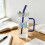 Glass Water Cup with Handle and Straw 400 ml 4