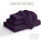 Microfiber Full Sheet Set 4-Piece Eggplant Purple 3
