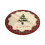 Tapis de Noël rond 80x80cm en polyester antidérapant 2