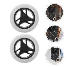 OUNONA 4pcs Heavy Duty Shopping Accessories Replacement Caster Wheels Replaceable Shopping Basket Cart Wheels for Small Trolleys Carts