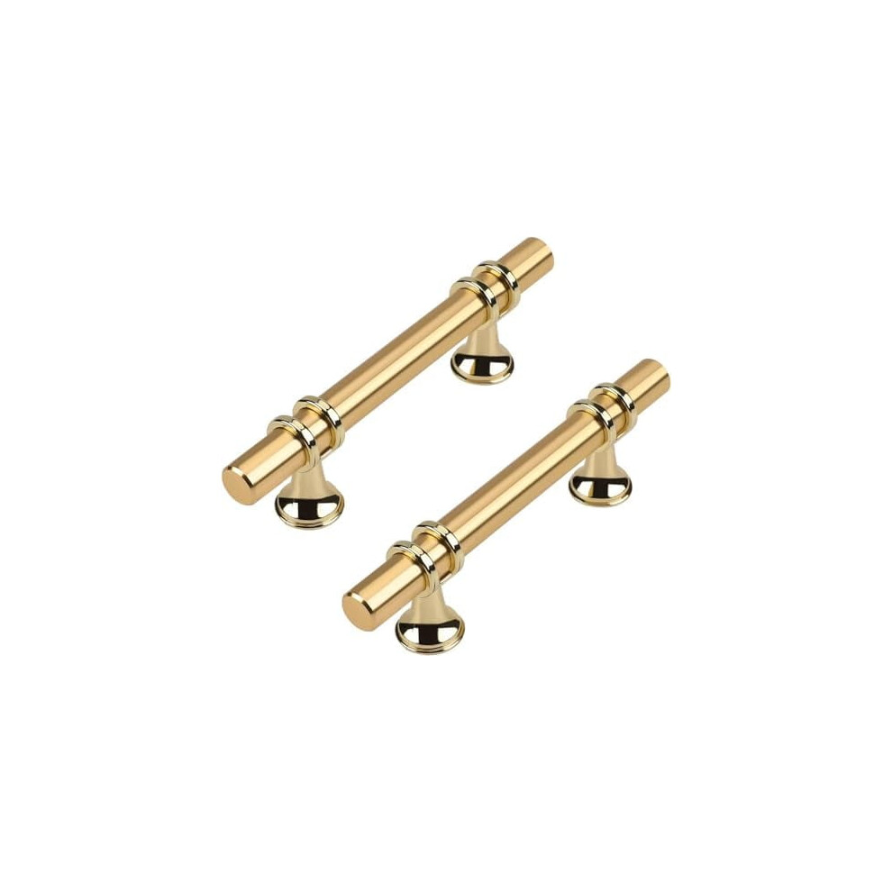 Gold Cabinet Pulls Brushed Brass 3 Inch 12-Pack 9097180965992