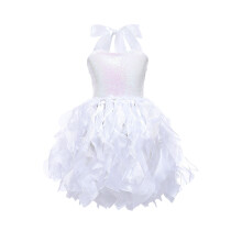 Vestido Mikilon para niñas, de tul con lentejuelas brillantes, ideal para fiestas de cumpleaños y graduaciones. Vestido de gala para niñas