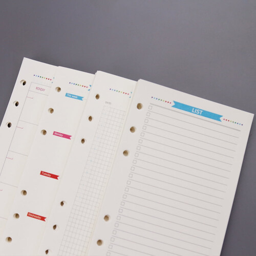 A5/A6 Binder Refill Lined/Graph Paper - 40 Sheets 2