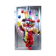 Karnevals-Wanddekoration – Festliches Stoffbanner