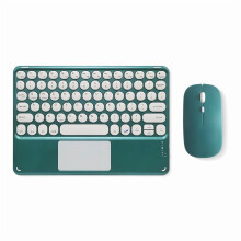 Bluetooth keyboard with touchpad dark green portable
