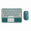 Bluetooth keyboard with touchpad dark green portable 1