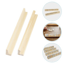 Wooden Holders Display Stand Set, Khaki Color, and Dense, 8 Pieces for Game Organization