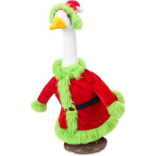 Conjunto de traje de ganso navideño para estatua de 23", 2 piezas