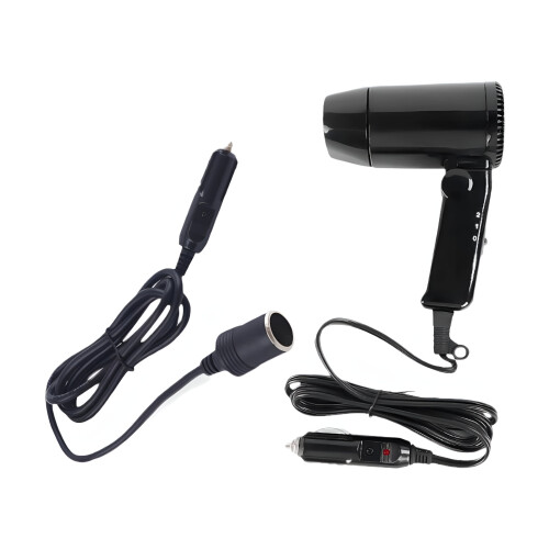 HIBIBUD Μίνι πιστολάκι μαλλιών αυτοκινήτου 12V πολλαπλών χρήσεων για ταξίδια, για