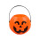 Πλαστικός κουβάς κολοκύθας για το Halloween – Φανάρι Jack-o'-Lantern με ρεαλιστικό τρόπο, 1