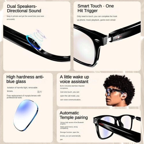 Nesthub Smartbrille mit HD-Kamera und Freisprechfunktion 1
