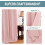 Πάνελ κουρτίνας συσκότισης Baby Pink 100" Π x 84" Μ με δακτύλιο 3