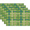 Set van 4 linnen placemats – 30 x 45 cm, dubbellaags 1