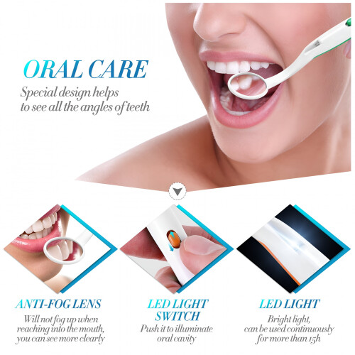 2 τεμάχια αντιθαμβωτικός στοματικός οδοντιατρικός καθρέφτης καθρέφτης 2