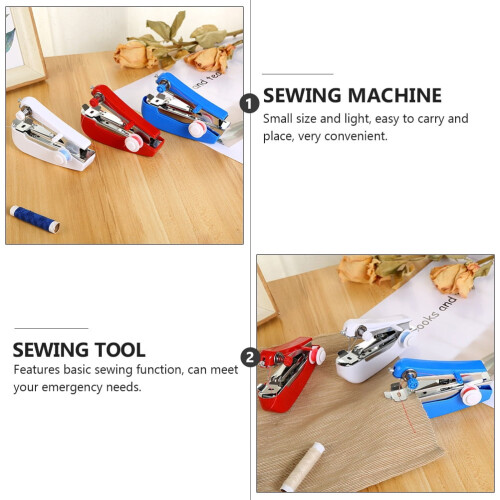 Mini Handheld Sewing Machine for DIY Crafts 3 pcs 1