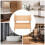 DENEST 2 Step Small Folding Stool Ladder for Office,Garage, Library, Closet 40*38*33cm 3