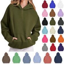 Dam Långärmade Casual Lösa Moderiktiga Skjortor Färg Rund Hals Tröja Crewneck Over Size Pullover Tunika Toppar
