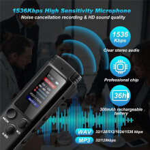 5Piece Kit 64 GB Digital Voice Recorder with 4 LED Cat Motion Activated Cat Toy Voice Activated Voice Recorder