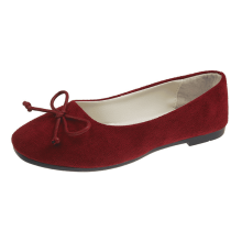 Dames platte, ademende instappers met antislipzool en strikdecoratie. Lichtgewicht en comfortabele schoenen voor werk, wandelen en reizen.