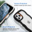 iPhone15 Θήκη Wave Edge με διάφανη ροζ αντικραδασμική προστασία TPU 3