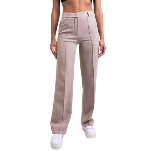 Παντελόνι για γυναίκες Plus Size, Γυναικείο Casual Μονόχρωμο Παντελόνι με Στενή 1