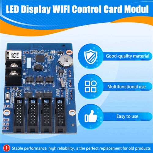 HD-WF4 RGB Seven Color Small LED Display WIFI Control Card Module 384Wx256H Pixels HUB75 Interface Controller Panel Card 1