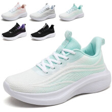 PPCHVOMEY Modne buty sportowe damskie z siateczki z podparciem łuku stopy, oddychające, lekkie, antypoślizgowe, unisex, do biegania, na co dzień
