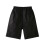 Kinder-Freizeitshorts, einfarbig schwarz, elastischer Bund mit Taschen 1