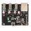 RPi0-3U1ETH for Raspberry Pi Zero Expansion Board 100Mbps Ethernet Port Expansion Board with 3XUSB 2.0  Riser Card 1