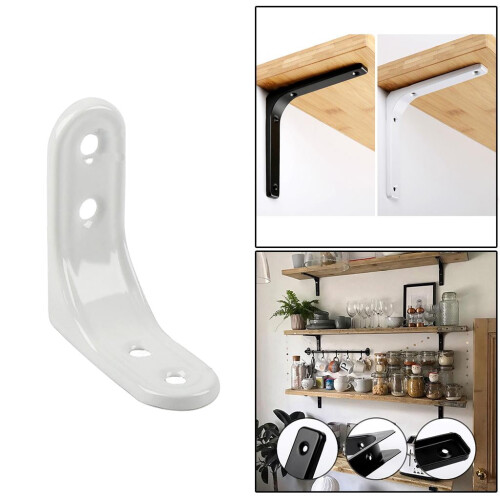 Heavy Duty Bracket Wall Hanging Shelve L Shaped Brackets White 2Inch 2