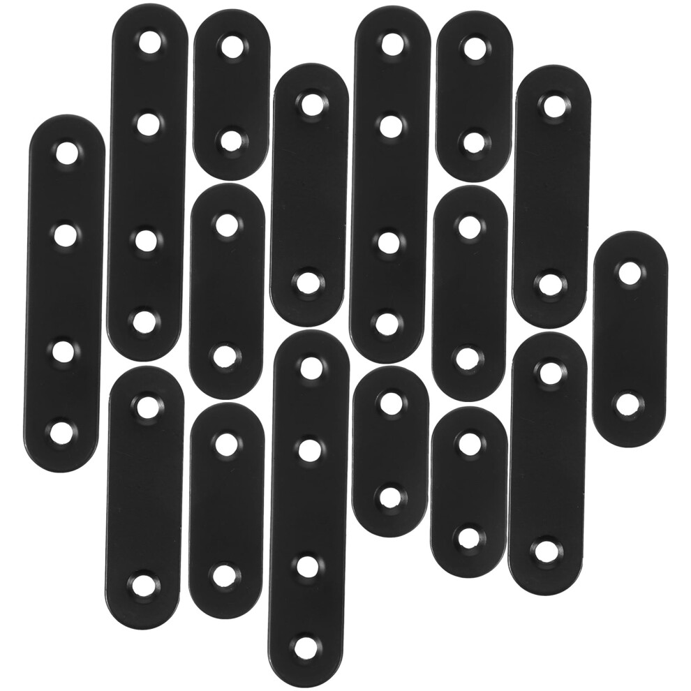 Ounona 24Pcs Metal Flat Plate Brackets Straight Flat Brace Mending Brackets For Home Repair And Furniture Support 9180479573166