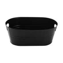 MOQIN 4-Gallonen-Eiskübel aus verzinktem Stahl mit Griffen – Geeignet für Partys, Bier-, Champagner-, Cocktail-, Wein- und Mimosa-Bars