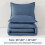 Σετ παπλώματος Haze Blue Lightweight Powder Alternative 6