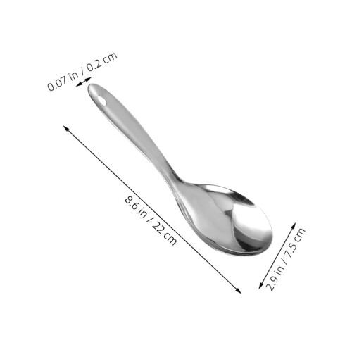Cuillères à riz en acier inoxydable (lot de 2) 1