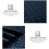 Navy Queen Quilt Set Diamond Pattern 3-Piece All-Season 6